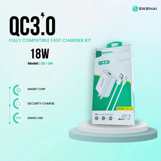 18W Qualcomm Quick Charger PK Tech