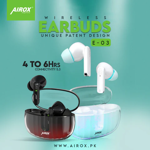 E3 Wireless Earbuds with Crystal Case My Store
