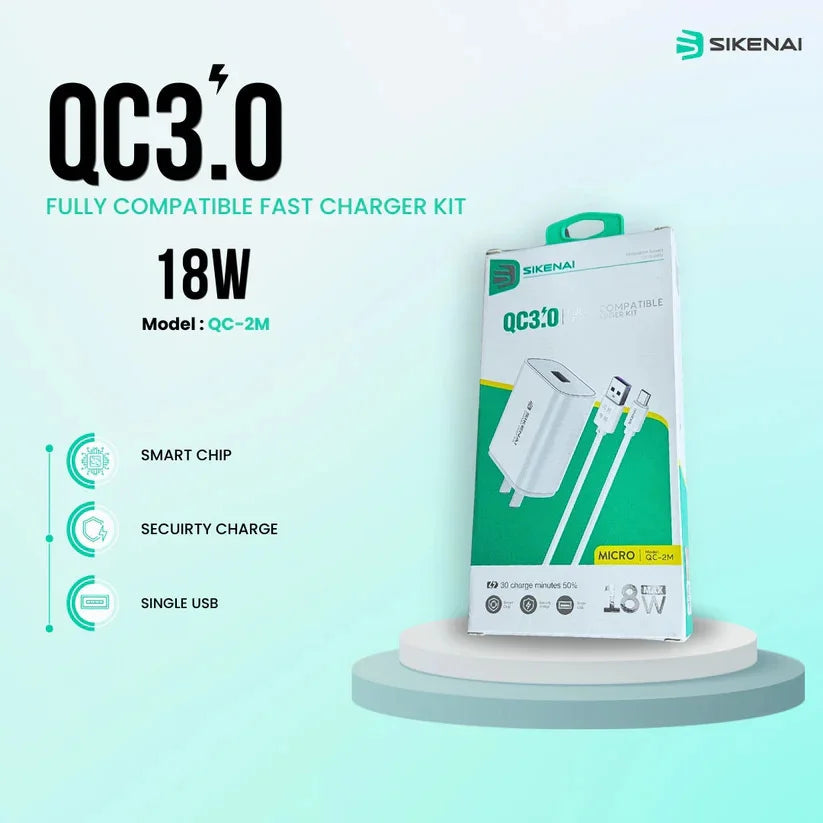 18W Qualcomm Quick Charger PK Tech