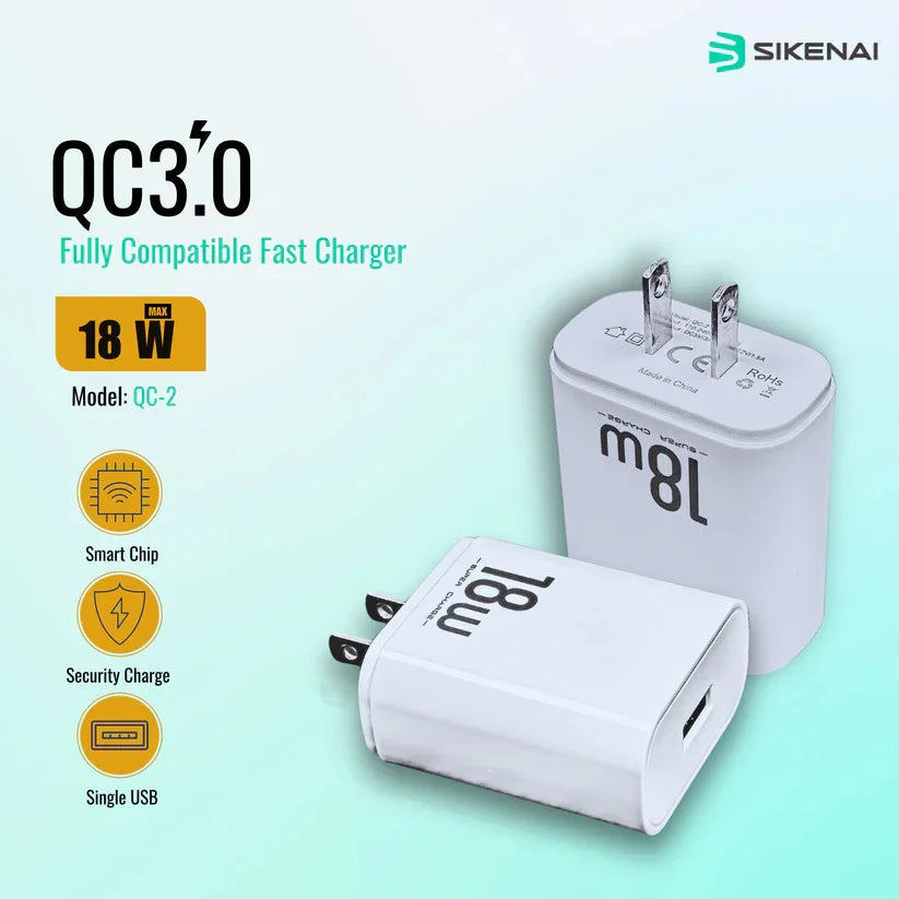 18 W Quick Adapter QC-2 PK Tech