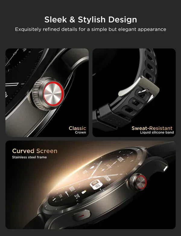 Venture Series Amoled Smart Watch  JR-FV1 (Make/Answer Call) PK Tech
