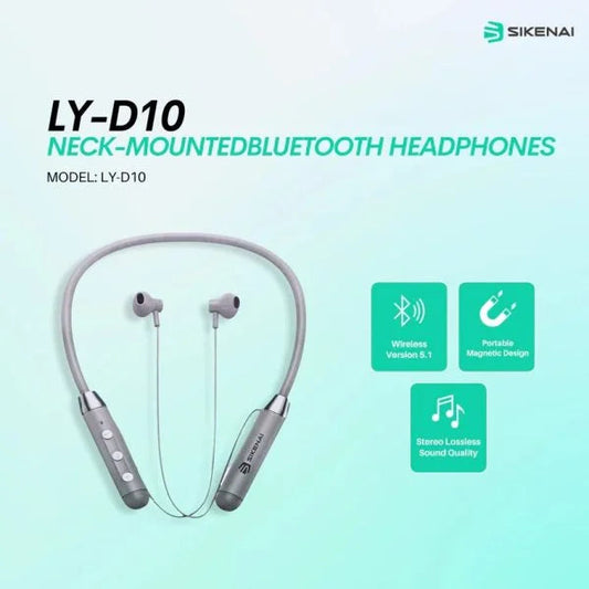 Wireless Portable Neckband LY-D10 PK Tech