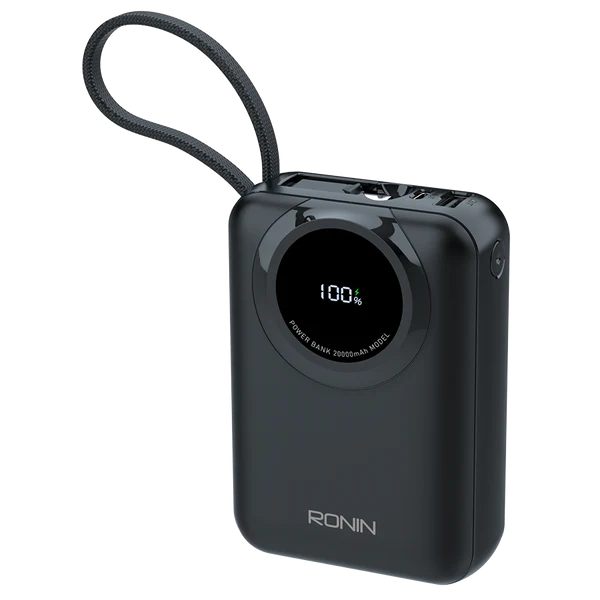 ZAPSTER | 20,000mAh Powerbank ( Type-C Cable output 35W | iOS Cable Output 27W ) PK Tech
