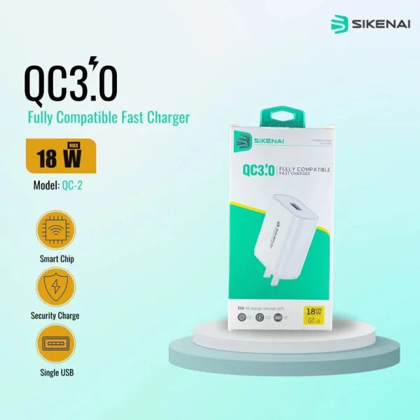 18 W Quick Adapter QC-2 PK Tech