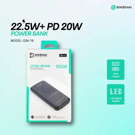 PD 22.5W + 20W Fast Charging Power Bank PK Tech