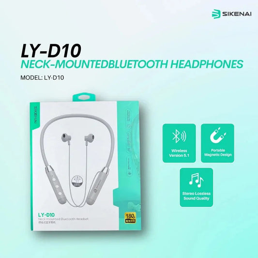 Wireless Portable Neckband LY-D10 PK Tech