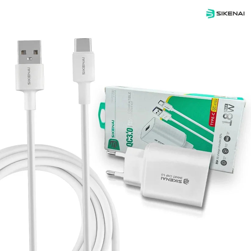 18W Type C-Charger QC-2T-EU PK Tech