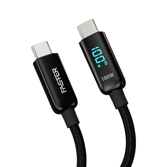 FASTER 100W USB-C TO USB-C PD CABLE PK Tech