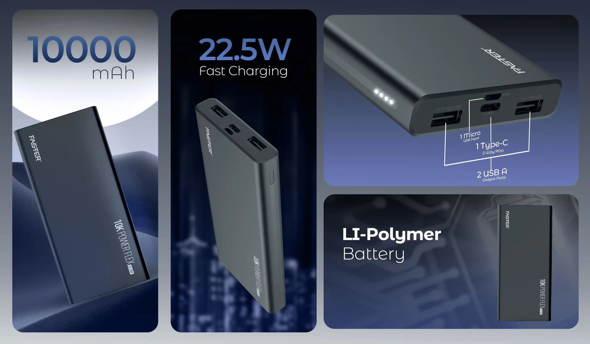 J11 - Pro Power Bank 10000 mAh PK Tech