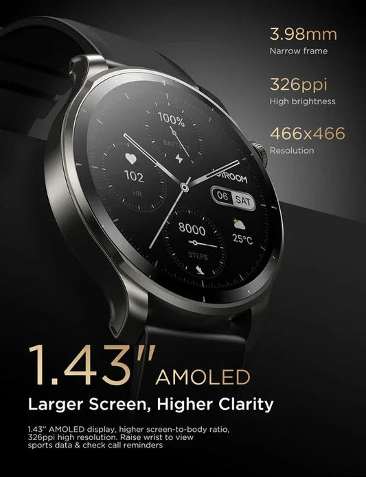 Venture Series Amoled Smart Watch  JR-FV1 (Make/Answer Call) PK Tech