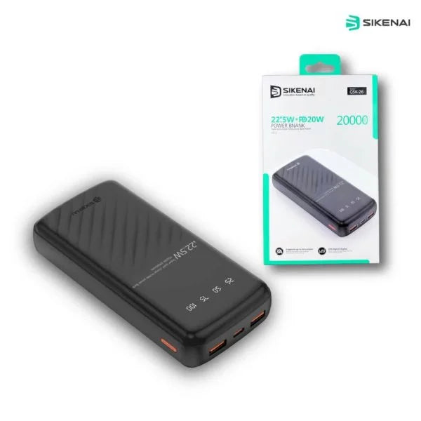 PD22.5W+20W Fast Charging Power Bank QSK-26 PK Tech