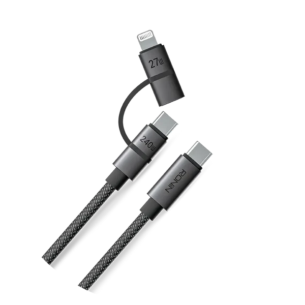 XCEED | R-2020 - 2 In 1 Cable ( 240W Type-C Charge, 27W Charging iPhone ) - PK Tech