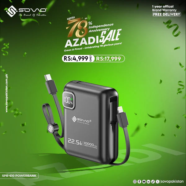 ROBO Portable Power Bank 10000MAH SPB-610 PK Tech
