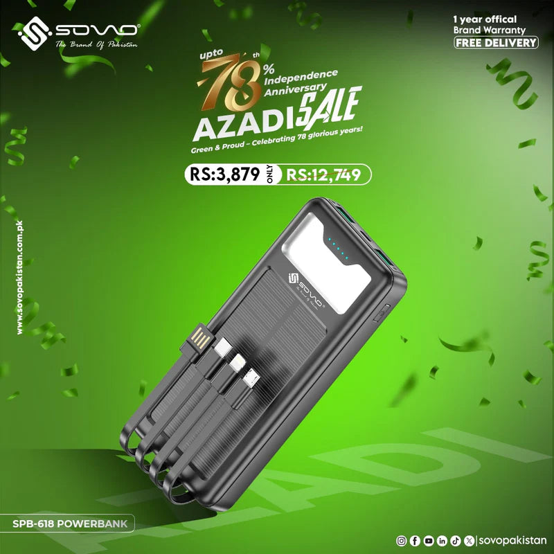 MIKO Portable Power Bank  10000MAH SPB-618 PK Tech