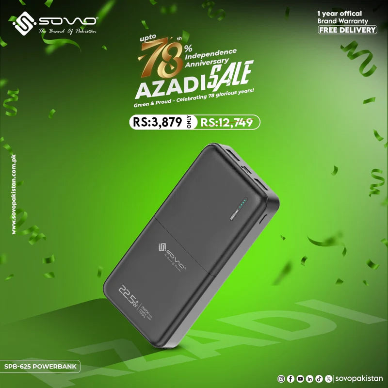 REFUEL Portable Power Bank 20000mAh SPB-625 PK Tech