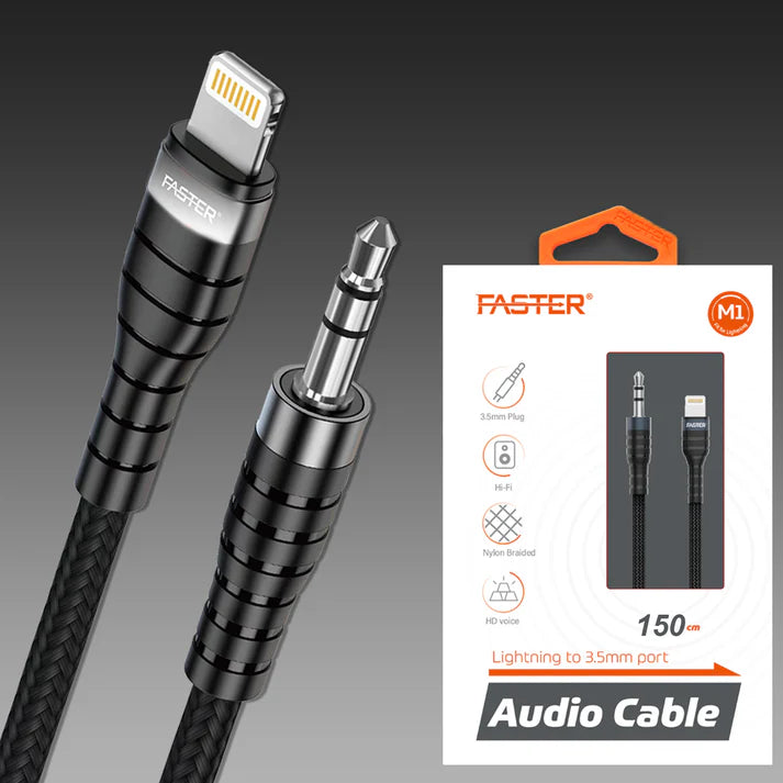 M1 Audio Cable for Lightning to 3.5mm Port