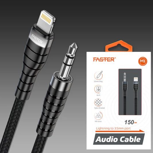M1 Audio Cable for Lightning to 3.5mm Port