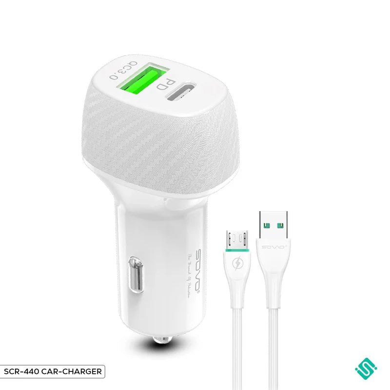CAR-CHARGER  38W  SCR-440 PK Tech