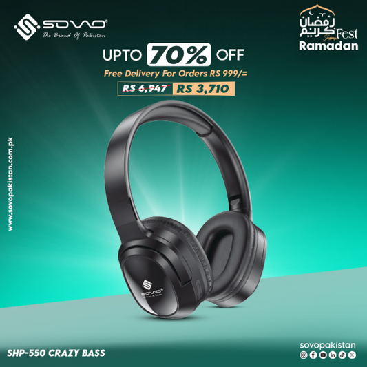 Wireless Headphone SHP-550 PK Tech