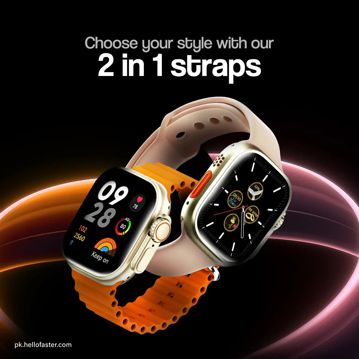 Amoled Ultra Watch IP68 Waterproof PK Tech