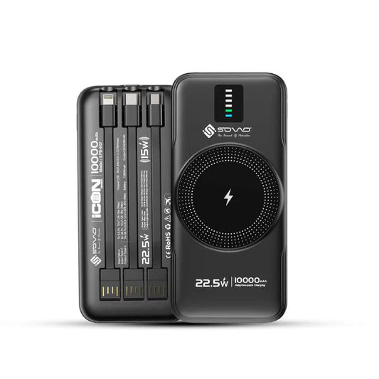 ICON Power Bank  10000MAH Wireless 15W SPB-607 PK Tech